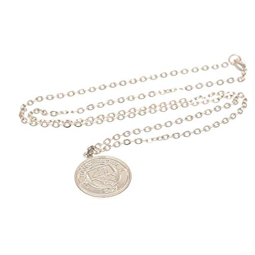 Manchester City F.C. Silber vergoldet Anhänger & Kette