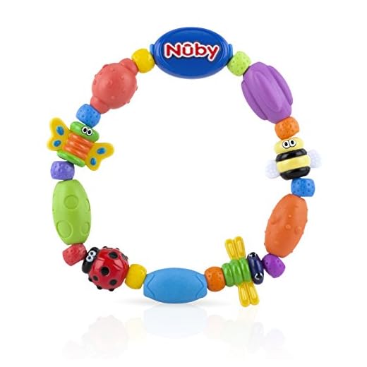 Nuby Bug-A-Loop Teether, Colors May Vary
