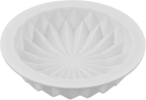 Miniatura 3 de Pure Vie Molde de silicona antiadherente a prueba de fugas de 7.28 pulgadas para pasteles de Navidad, aniversario, cumpleaños, pan, magdalenas,