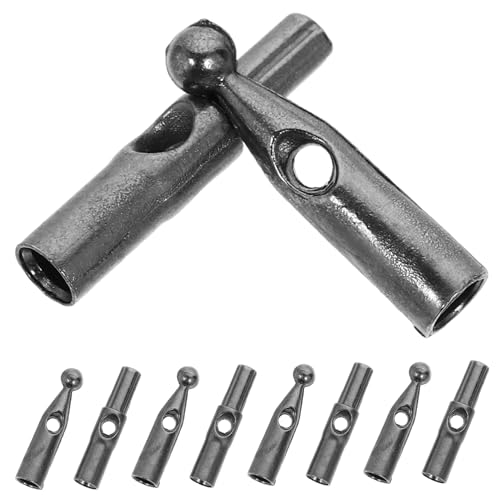 SOLUSTRE 10個 雨傘用属製尾珠 傘修理パーツ 折りたたみ傘対応 交換簡単 耐摩耗性 傘アクセサリー