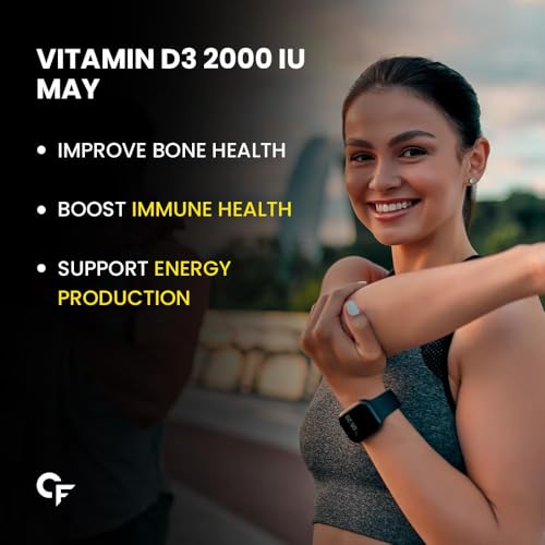 Image of Carbamide Forte Vitamin D3 2000IU | Vitamin D Tablets | D3 supplement - Cholecalciferol for Bone & Immune Health | Vitamin D3 Tablets for Women & Men | Raspberry Flavour - 90 Tablets