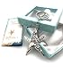 Smiling Wisdom - Starfish Story You Make a Profound Difference Appreciation Small Keepsake Card and Custom Designed Weighted Gift Set - Ornate Swirl Keychain