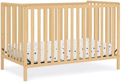 Delta Children Heartland 4-in-1 Convertible Crib, Natural