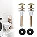 Toilet Screw Set Toilet Seat & Screws Replacement Hardware Convenient Screw Set