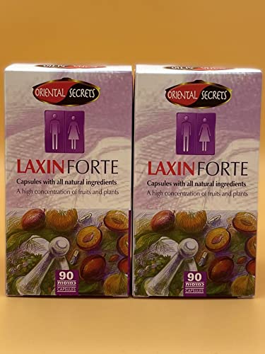 180 capsules of Laxin Forte Kosher Regular Bowel Movment Oriental Secrets by Laxin Forte