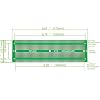 3pcs 6.8x2.05 Breadboard Solderable Prototype PCB Board Kit for Electronics Projects Compatible for DIY Soldering Circuits Projects Prototype Board,Green