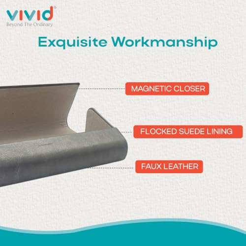 Image of VIVID Unisex Specs Magnetic Eyewear Dabbi Faux Leather Hard Case Cover