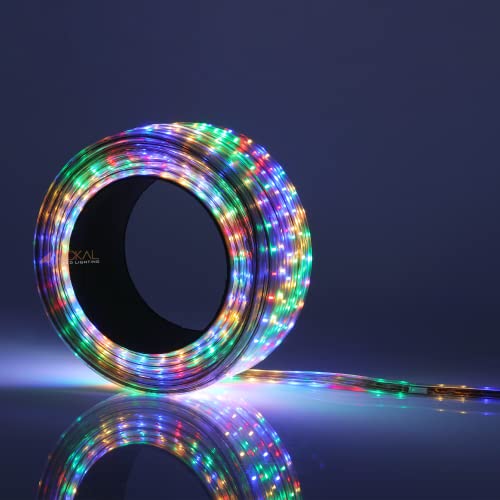 Image of JACKAL 45 Meter Multicolour Diwali Outdoor /Indoor LED Rope Light Pipe Light with Short Circuit Resistant Connector | Perfect for Home Ceiling, Functions, Christmas & Office Decor (6 Months Warranty)
