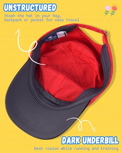 GADIEMKENSD Kaleidoscope Pattern Baseball Cap, Color Blocking, UV Protection, Breathable, for Boys and Girls4