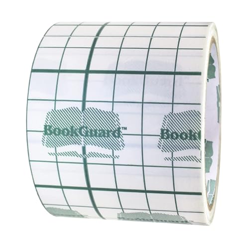 BookGuard 3" Book Repair Tape, Clear Bookbinding Tape, Book Binding Repair, Book Repair Supplies, Clear Book Spine Tape - 10 Yards