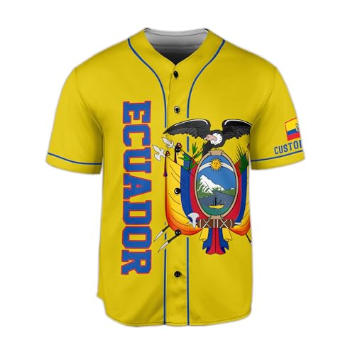 Ecuador Jersey Men, Ecuador Jersey Baseball, Personalized Ecuador Baseball Jersey Men miniatura 4
