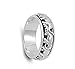Elephant Spinner Eternity Wedding Ring New .925 Sterling Silver Band Size 10