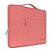 MOSISO Funda Blanda Compatible con MacBook Pro 16 Pulgadas/15 15.4 15.6 Pulgadas DELL Lenovo HP ASUS Acer Samsung Sony Chromebook, Poliéster Maletín Protectora Multifuncional Bolso, Living Coral