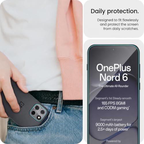 Image of ArmourPro Tempered Glass and Clear Camera Lens Protector for OnePlus Nord 6, Edge to Edge Screen Guard, Anti-Bubble, Scratch Resistant, Anti-Fingerprint, Installation Kit | Clear