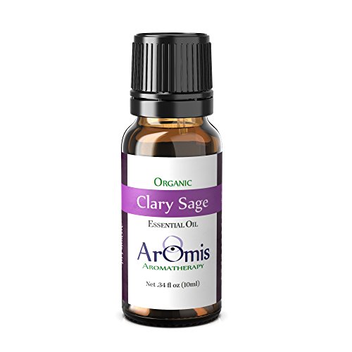 ArOmis Clary Sage Essential Oil - 100% Pure Therapeutic Grade - Undiluted, Premium Oil - 150 Micron Filtered, Perfect for Aromatherapy Diffusers (10ml / .34 fl oz)