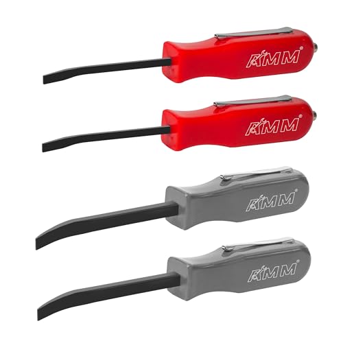 AMM 4 PCS Pocket Pry Bar Set, Mini Pry Bar with Magnet Top and...