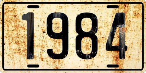 Front Weathered Rustic Aluminum License Plate for Antique Vehicles