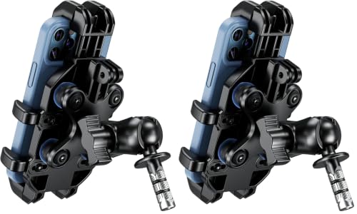 Image of BRCOVAN Motorcycle Fork Stem Phone Mount with Vibration Dampener (Pack of 2)