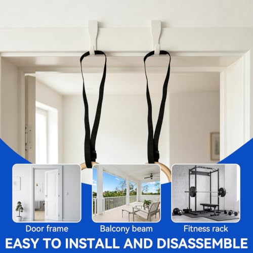 Anillas de gimnasia de madera para entrenamiento completo miniatura 5