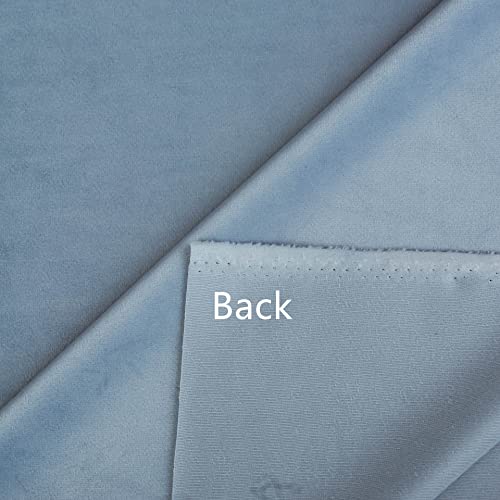Luxurious Sea Blue Velvet Upholstery Fabric - Perfect for DIY Couch and Chair Makeovers (2 Yards, 57 inches Wide) 3 Luxurious Sea Blue Velvet Upholstery Fabric - Perfect for DIY Couch and Chair Makeovers (2 Yards, 57 inches Wide) - Image 2