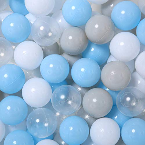 Image of GOGOSO 100 Pieces Ball Pits Balls - 2.2 inch Pearl Pink Plasticballs for Children Toddlers Plastic Oceanball Swim Toys Bals for Kids Playhouse Pool