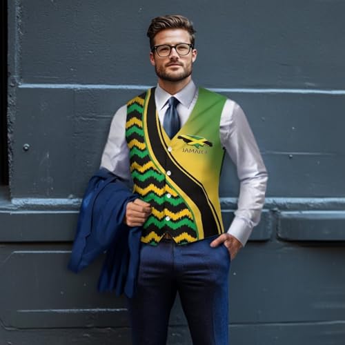 DISNIMO Men's Formal Suit Vest Slim Fit V Neck Button Down Business Dress Waistcoat Vest Big and Tall4