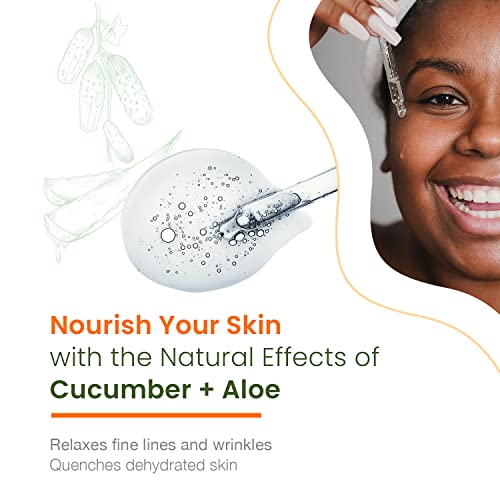 Natural Chemist 6.89513E+11 Cucumber & Aloe Face Serum - Dermatologist Tested - Reduces Redness, Hydrates & Moisturizes Dry Skin, Soothing Facial Serum thumb #1