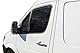 | GP Windabweiser Regenabweiser Passend Für Sprinter W906 2006-2018, Schwarz, Getönt, Set 2-Teilig, Aerodynamisch, Einfache Montage, Befeistigung mit Clips