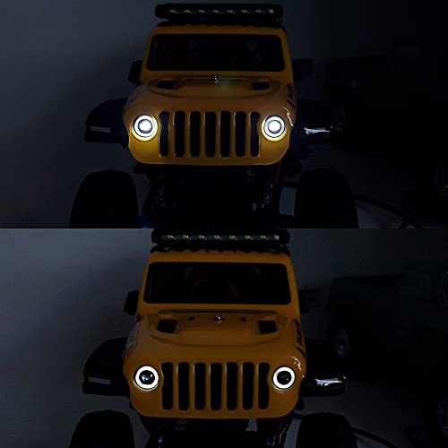 ZuoLan RC Front Light Lamp White LED Headlight Set for Axial SCX24 AXI00005 Gladiator 1/24th RC Crawler Car Upgrades - Image 3