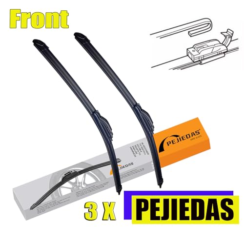 Image of 28 inch 14 inch 13 inch Front and Rear Windshield Wiper Blades, Replacement for Hyundai Elantra 2011 2012 2013 2014 2015 2016, OE Quality