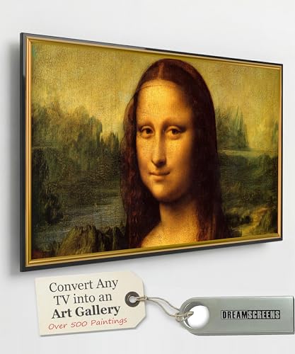 Dreamscreens Art Frame Edition – Convert Your TV into a Frame TV – 500+ Famous Paintings in 4K Ultra HD on a USB Drive – Home Decor Digital Art Display