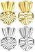 Pretty Lifters Earring Backs Earring Lifts - 2 Pairs of Adjustable Secure Earrings Lifters (1 Pair Sterling Silver Plated & 1 Pair 18K Gold Plated Earing Lift) - for Ear Lobe Lifter