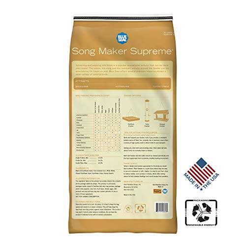 Blue Seal Song Maker Supreme Wild Bird Seed | High Energy Mix, No Fillers | 8 Pound Bag - Thumbnail 2