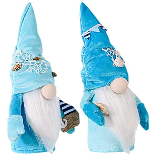 ♥ SET DI GNOMI DI STELLE MARINE: gli gnomi misurano circa 12,58x3,54x2,75 pollici. la confezione include 2 gnomi spiaggia a tema natalizio, con stella marina, conchiglia e pesca.