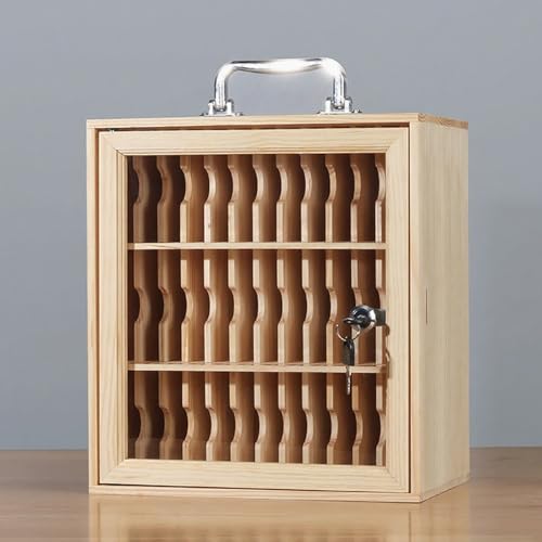 WJFTODAY Scatola Porta Telefono con Serratura di Sicurezza, Montaggio a Parete, Maniglia Maniglia umanizzata, per aule, Ufficio, Palestra, deposito esami (29,5 * 21 * 32,4 cm/11,6 * 8 * 12,8 Pollici)