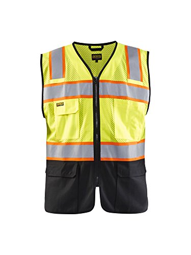 Blaklader Yellow Black Size 4XL Hivis Vest for Carpentry Construction