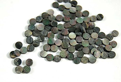 Black Abalone Inlay Material Dots 9mm 30pcs, for Guitar, Ukulele, Mandolin, Banjo Fretboard Mark Point