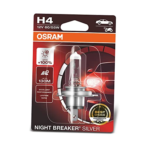 OSRAM H4 Lámpara Faro de Carretera 60/55W Luz Alta Halógena 64193NBS-01B
