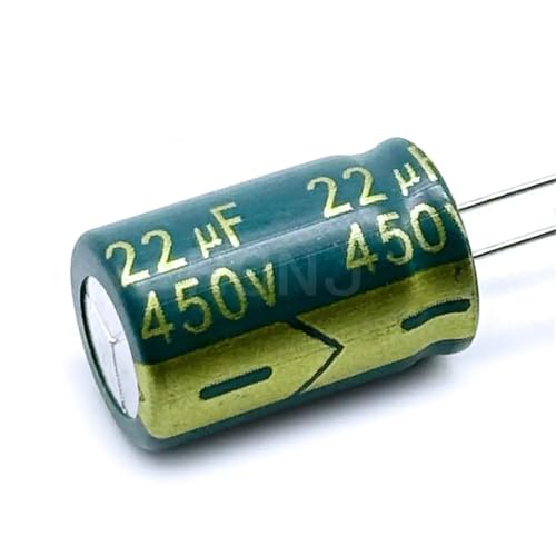 Condensateur 450V 22uF haute tension en aluminium pour filtrage électrique stable 13x20mm