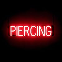Vista 14 de SpellBrite Letrero de tatuaje y perforación para salones de tatuajes Señales relacionadas con tatuajes y piercings con aspecto de neón, luz LED