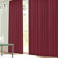 Amazon｜カーテンくれない 「K-wave-D-shine」きらめくシャンタン調