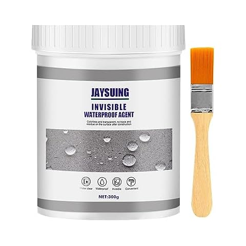 Transparent Waterproof Coating, Super Strong Waterproof Anti-Leakage Agent Invisible Waterproof Agent, Waterproof Insulation Sealant Transparent Repairing Leak Waterproof Adhesive (300g*1pcs) Cover