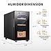 NEEDONE Electric Cooler Humidor, 23L 150 Counts Capacity, with Spanish Cedar Wood helves & Drawer Electronic Humidor Gift for Men