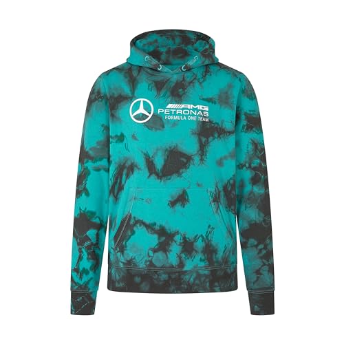 Sweat à capuche Mercedes AMG F1 tie-dye multicolore confortable XXL