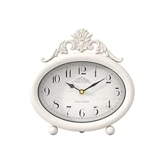 Chime Tide Vintage Table Clock, Desk and Shelf Decor Clock, French Rustic Antique Style White Chime Tide Vintage Table Clock, Desk and Shelf Decor Clock, French Rustic Antique Style White item