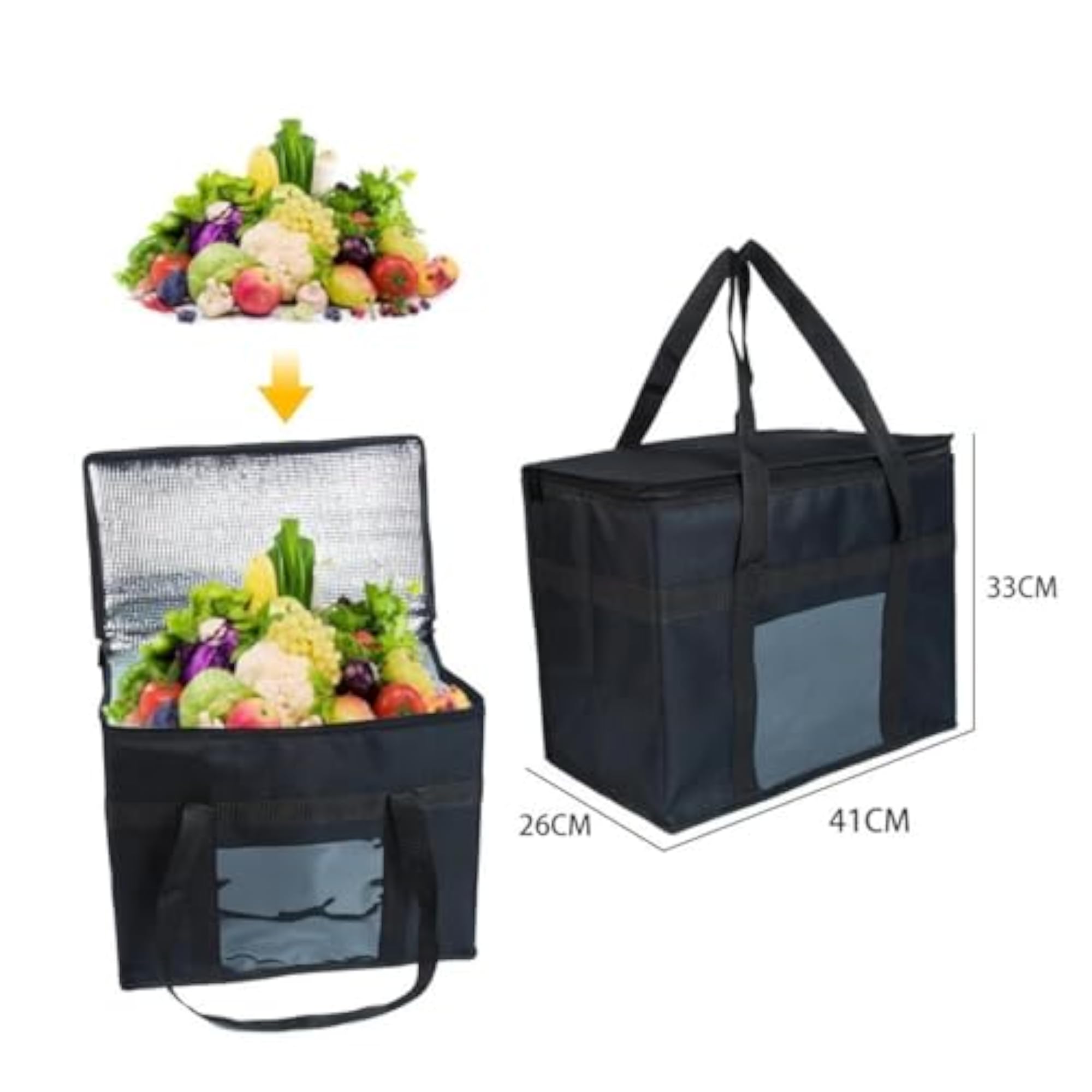 Insulated Picnic Bag for Food Delivery and Camping
