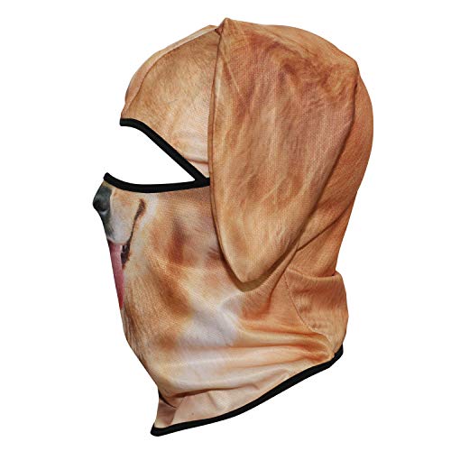 Image of WTACTFUL 3D Animal Ears Balaclava, Breathable Face Mask for Halloween