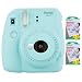 Fujifilm Instax Mini 9 Instant Camera (Ice Blue) with 2 x Instant Twin Film Pack (40 Exposures)