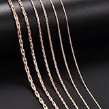 Cadena pequeña de acero inoxidable de color dorado para mujeres y hombres, para hacer joyas de fiesta