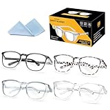 KeeiZoes Safety Glasses Anti Fog Goggles For Women, Nurses Protective Eyewear Blue Light & UV Blocking Eye Protection Glasses